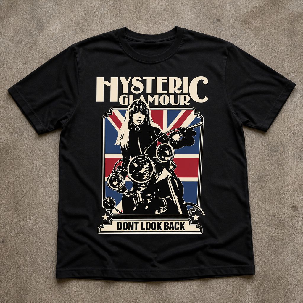 Футболка hysteric glamour don t look back y2k flat_lay