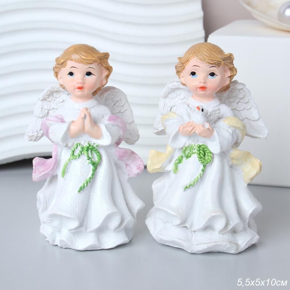 Декоративная фигурка Ангел, полистоун, 10 см
