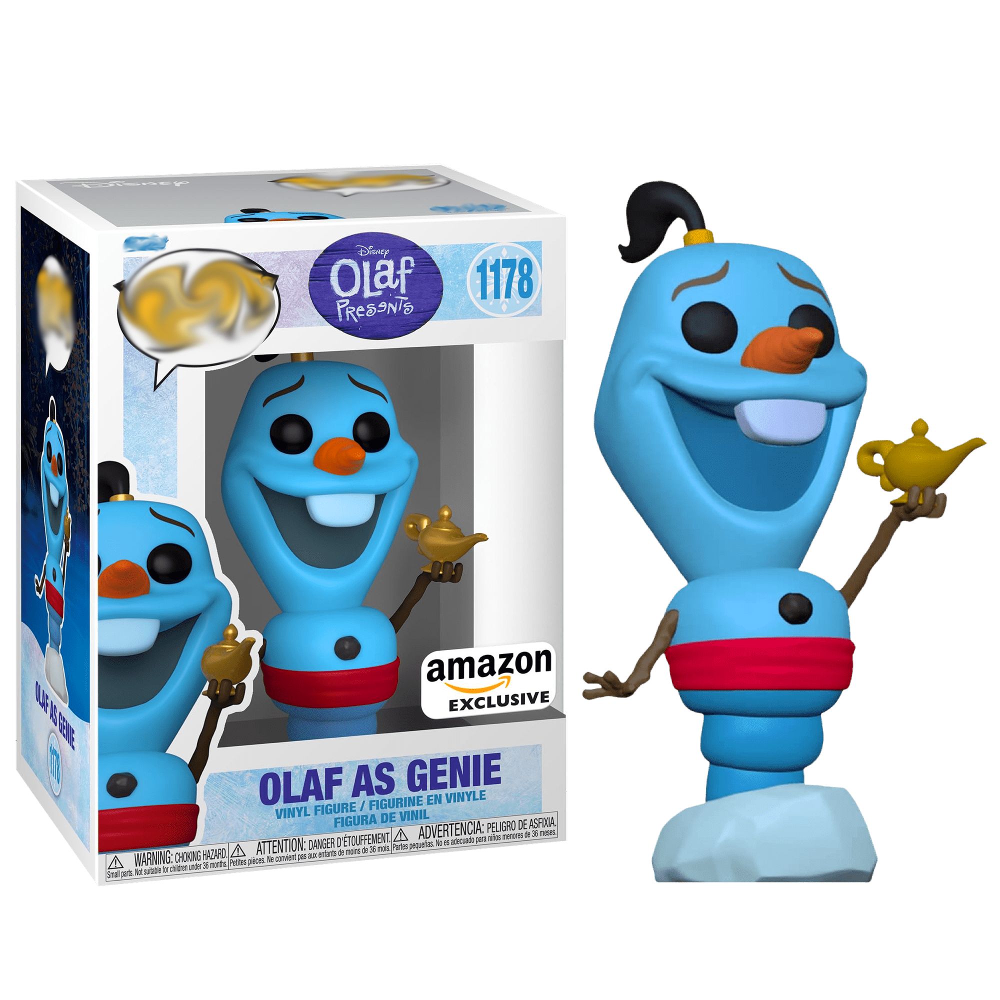 Олаф в виде Джина фигурка Дисней Disney, Алладин (эксклюзив Амазон)