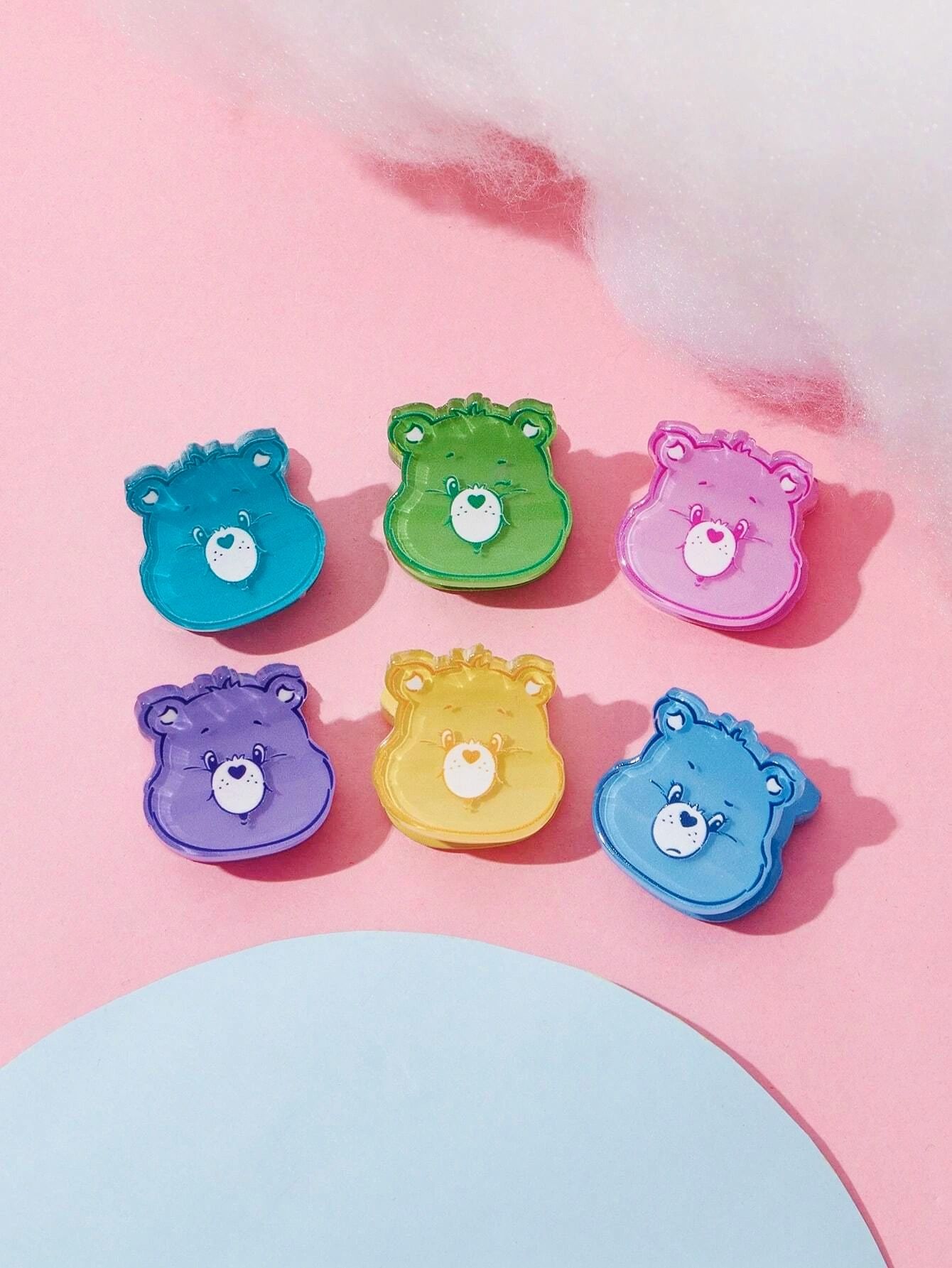 Заботливые мишки Набор заколок Care Bears, 6 шт.