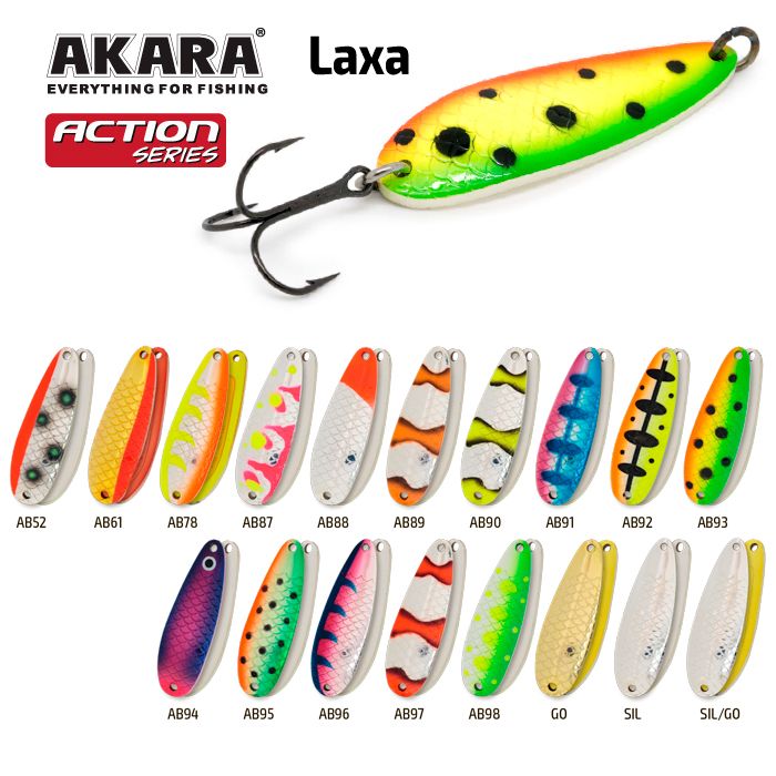 Блесна колеб. Akara Action Series Laxa 60 21 гр. 3/4 oz. AB90