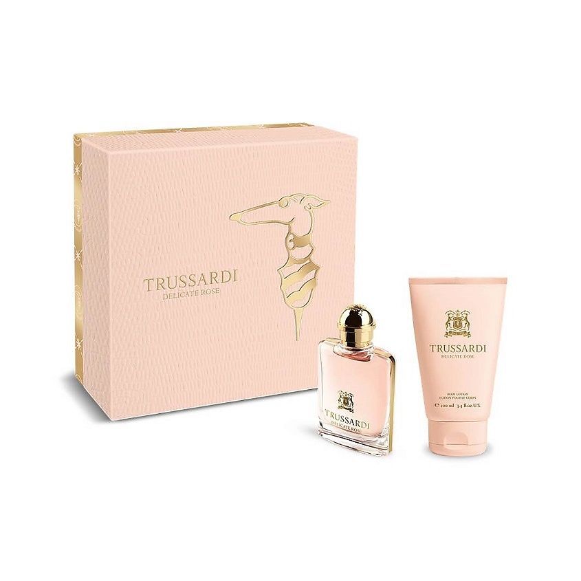 TRUSSARDI DELICATE ROSE набор Туалетная вода, спрей 50 мл + Лосьон для тела 100 мл купить