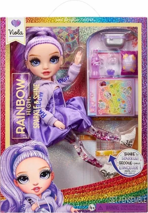 Кукла Rainbow High Sparkle and Shine - Кукла Виола фиолетовая с