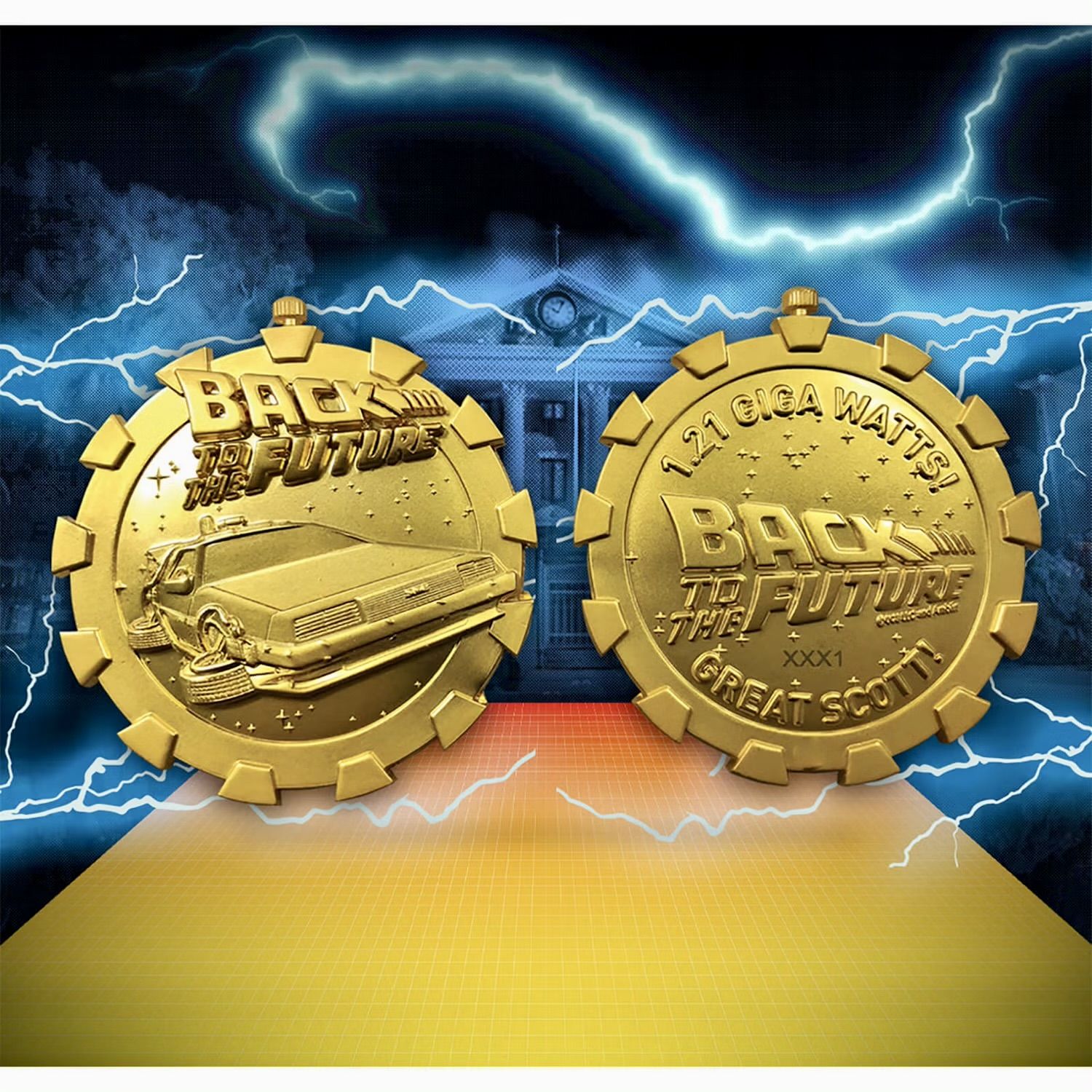 Медальон Назад в Будущее Back to the Future Stopwatch, Англия, Ограниченное Издание