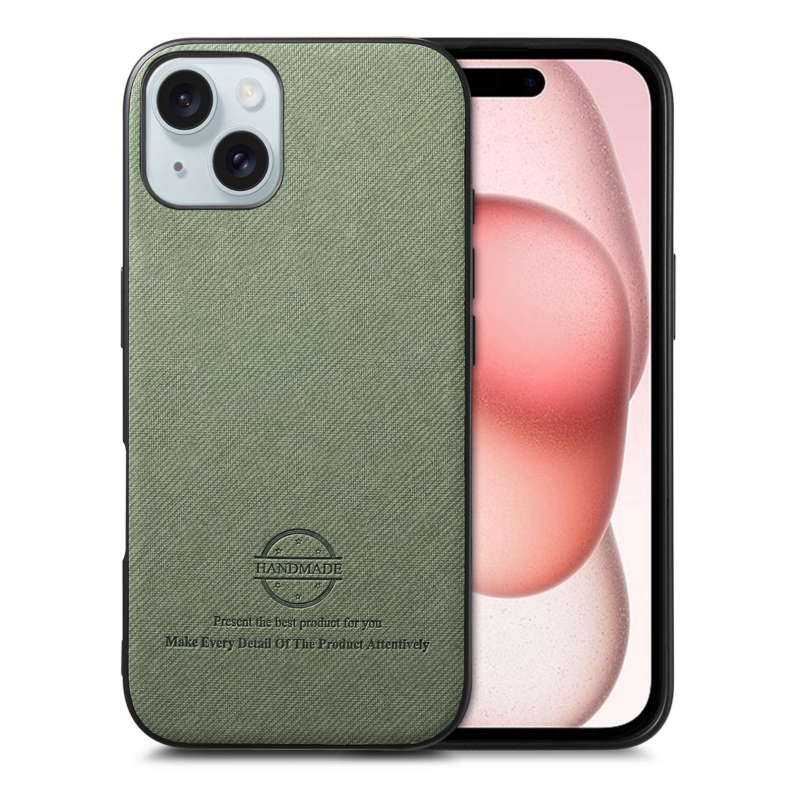 智能手机壳 用于 Apple iPhone 15, 热塑性聚氨酯, 绿色