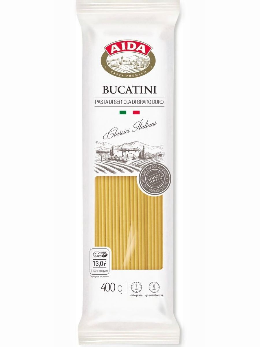 Макароны AIDA Bucatini Букатини 400 г