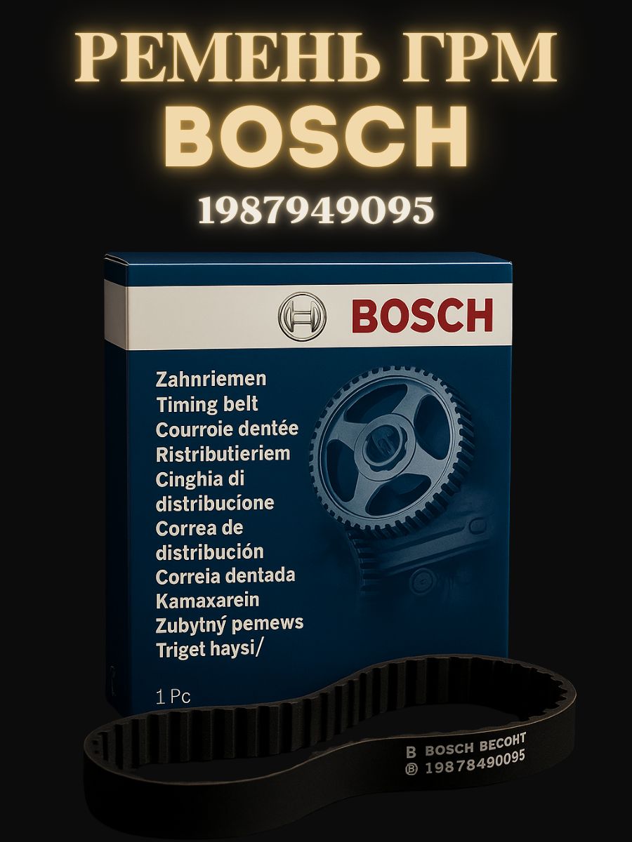 РеменьГРМBoschOEM1987949095,2108)Toyota(Corolla)-ТойотаКоролла