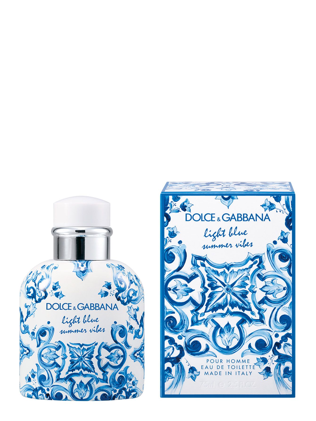 DOLCE & GABBANA LIGHT BLUE SUMMER VIBES Туалетная вода для мужская 75 мл купить