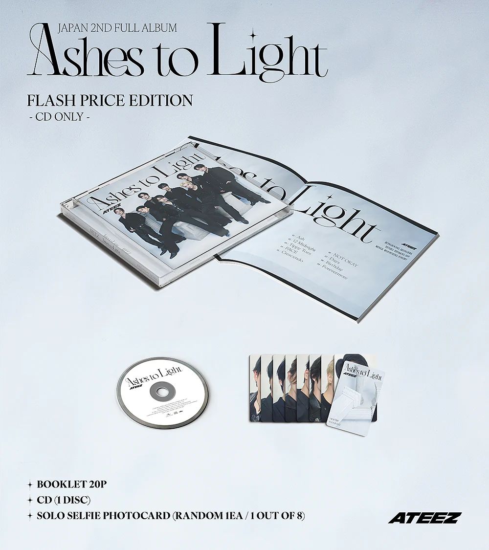 ПРЕДЗАКАЗ) Альбом ATEEZ - ASHES TO LIGHT JAPAN 2nd FULL Album