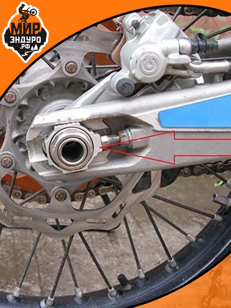 Натяжитель цепи мотоцикла для KTM d 25 мм — фото 3