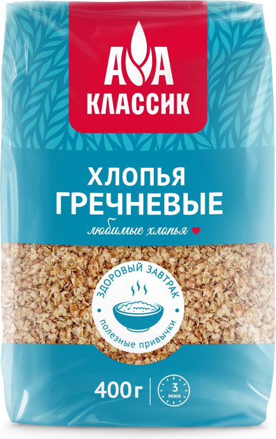 ХлопьяАгро-АльянсгречневыеКлассик,400г