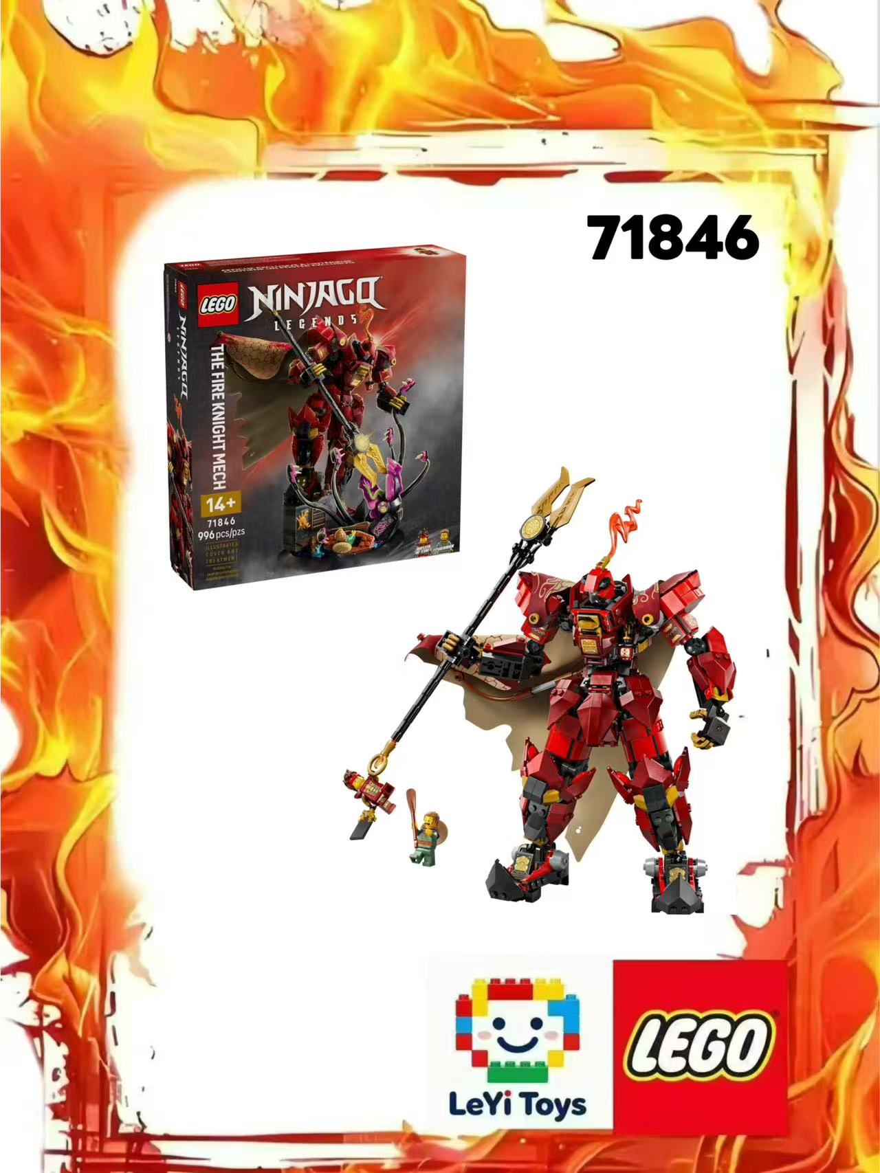 Конструктор LEGO Ninjago 71846 Робот Рыцарь огня купить на OZON по