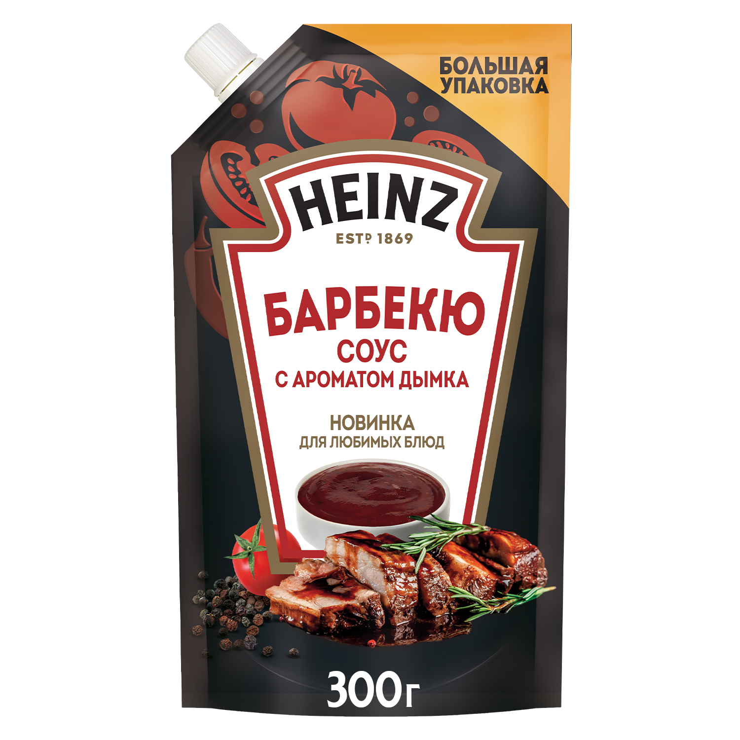 Соус Heinz Барбекю с ароматом дымка, томатный, 300 г