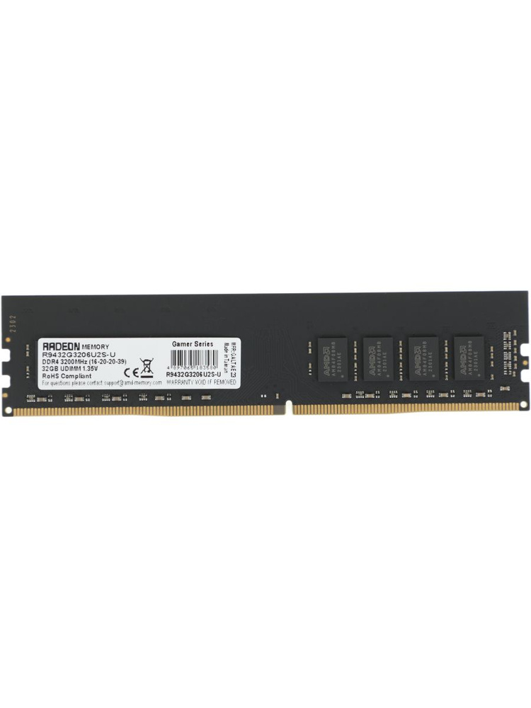 AMD Оперативная память R9432G3206U2S-U DDR4, 3200 МГц, 1 x 32 ГБ (R9432G3206U2S-U) #1