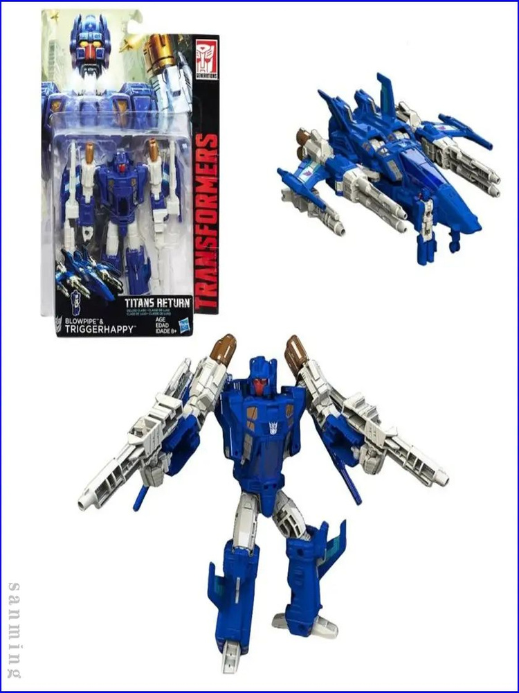 Трансформеры Hasbro Игрушка Titans Return Blowpipe & Triggerhappy 13cm #1