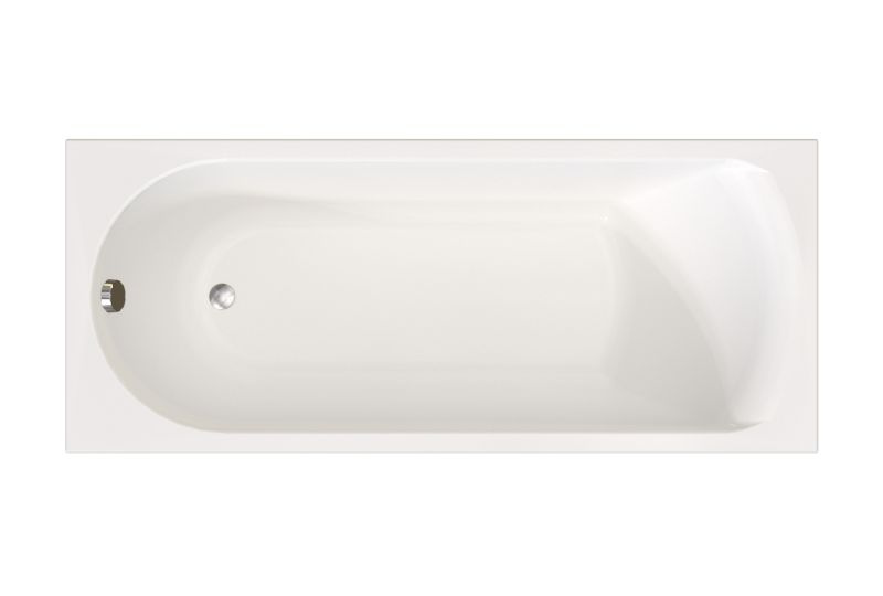 Акриловая ванна Радомир Николь 180х80 на металлическом каркасе, фронтальная панель и слив перелив  #1