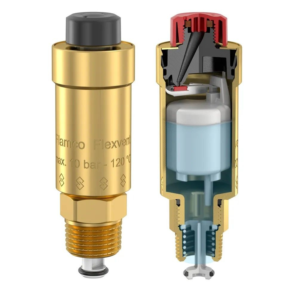 Воздухоотводчик авт. 1/2" прямой Flamco Flexvent G - купить в интернет ...