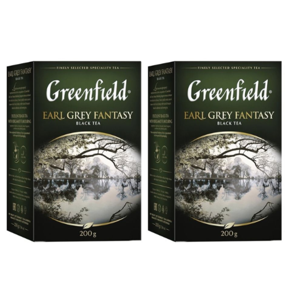 Чай черный Greenfield Earl Grey Fantasy 200 грамм 2 штуки #1