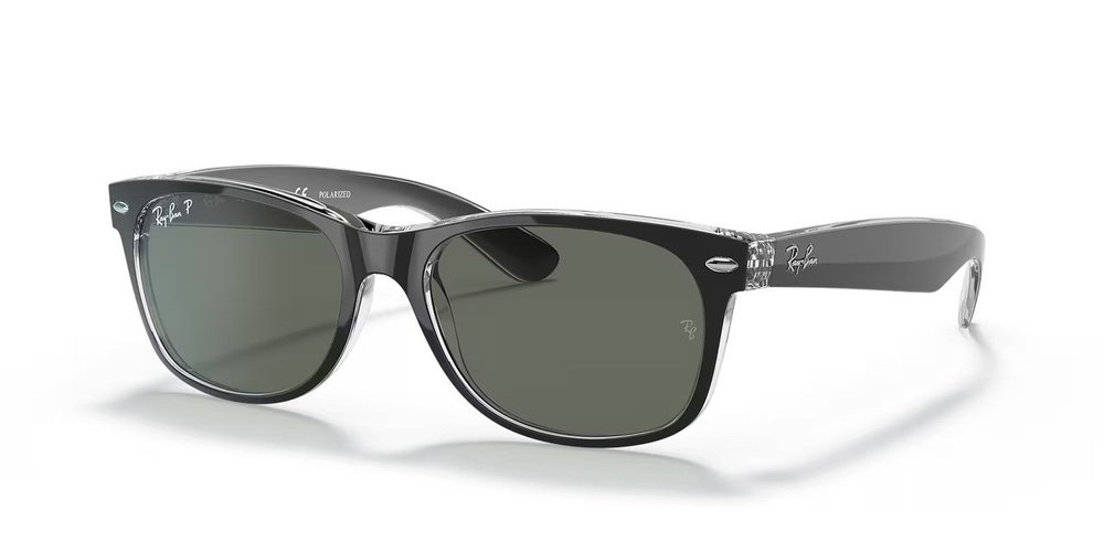 Солнцезащитные очки Ray-Ban RB2132 New Wayfarer Classic, размер M (Black On Transparent)  #1