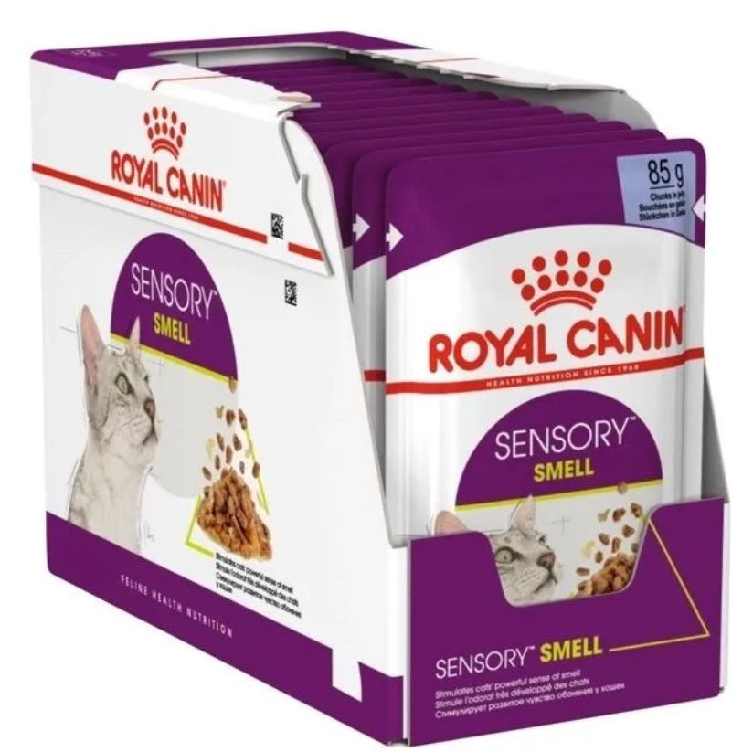 Влажный корм для кошек Royal Canin Sensory Smell, стимулирующие обонятельные рецепторы, кусочки в желе #1