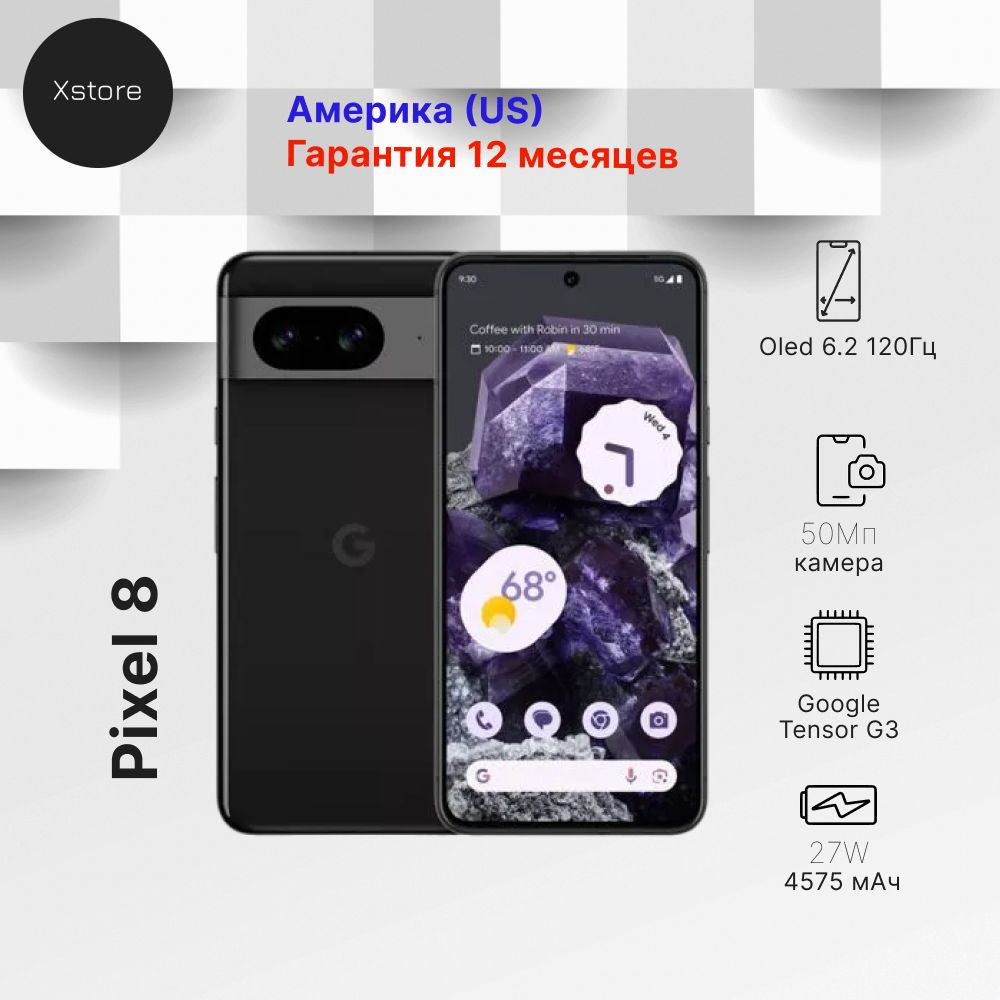 Смартфон Google pixel8 - купить по выгодной цене в интернет-магазине OZON  (1418809949)