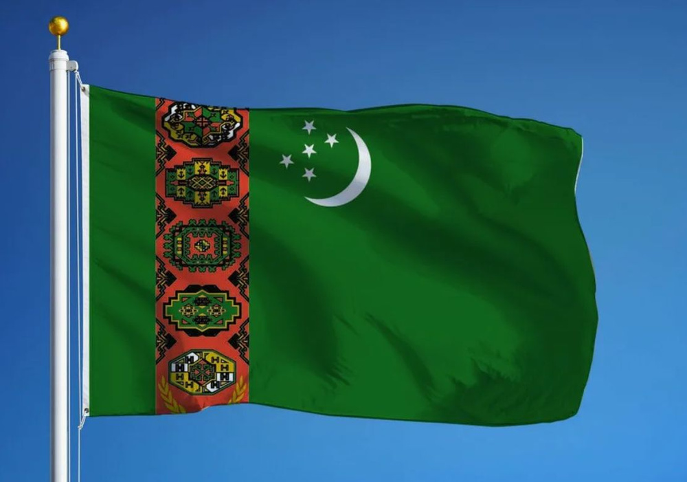 Флаг Туркменистана 40х60 см с люверсами #1
