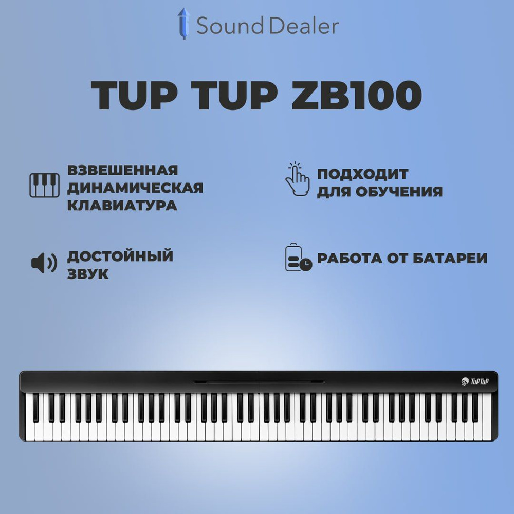 Цифровое пианино Tup Tup ZB100 (Черное)