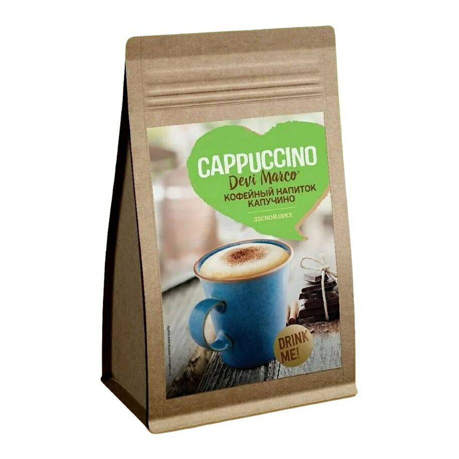Devi Marco Капучино напиток кофейный со вкусом лесного ореха 200г ...