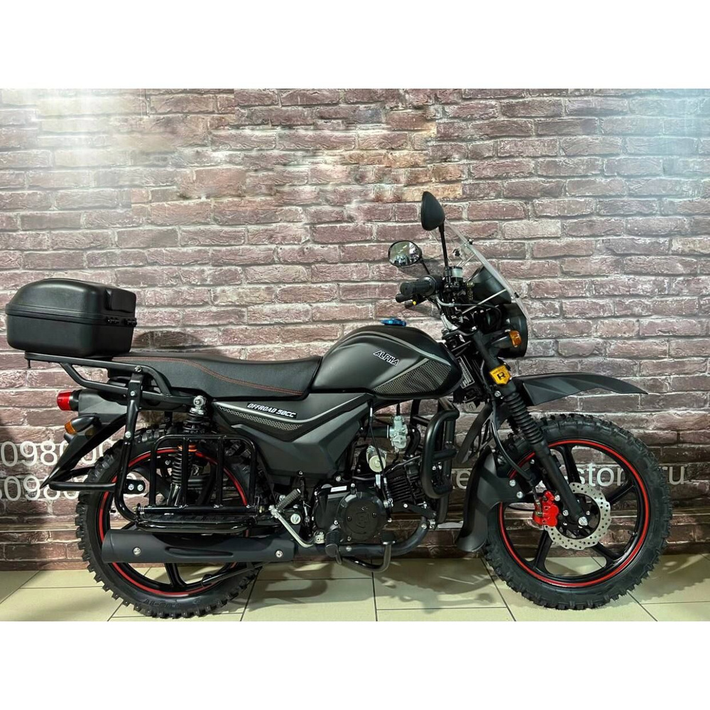 Мопед Alpha Off Road Premium 125 cm3 black matte (2024) - купить с  доставкой по выгодным ценам в интернет-магазине OZON (1425647384)