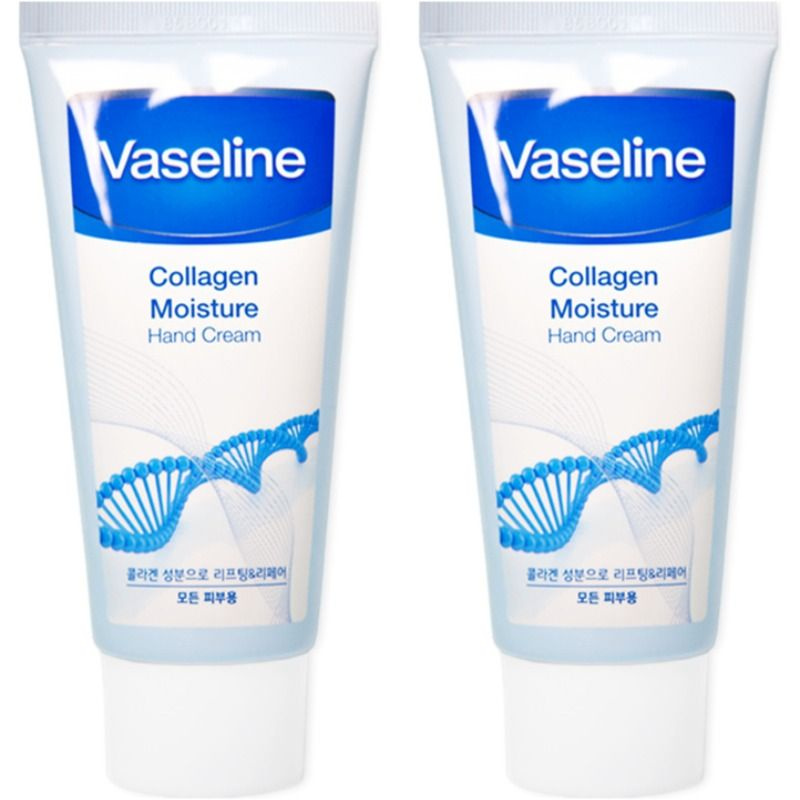 FOODAHOLIC Крем для рук увлажняющий с коллагеном Vaseline Collagen Moisture Hand Cream, 80 мл, 2 шт  #1