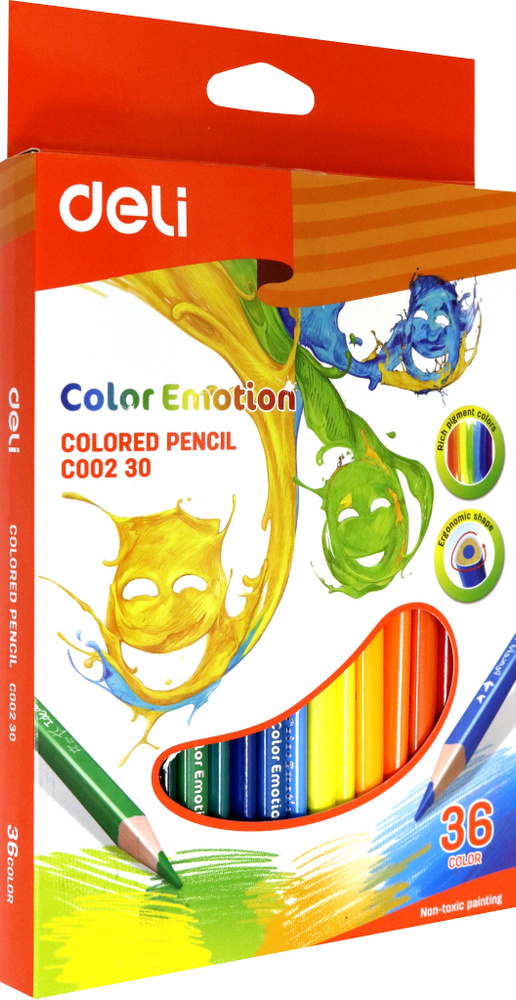 Набор цветных карандашей Color Emotion, 36 цветов #1