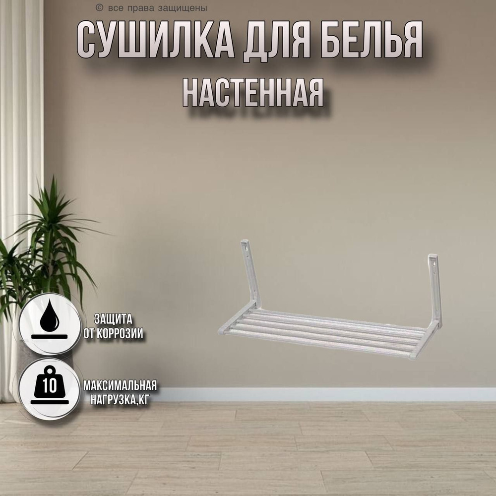 Сушилка для белья настенная раздвижная 80 см, сушилка СН80 купить на ...