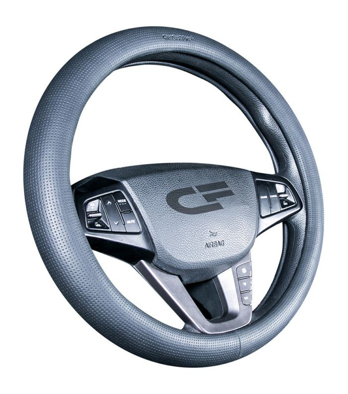 Оплетка, чехол (накидка) на руль Шевроле Малибу (2018 - 2024) седан / Chevrolet Malibu, экокожа, Черный, #1