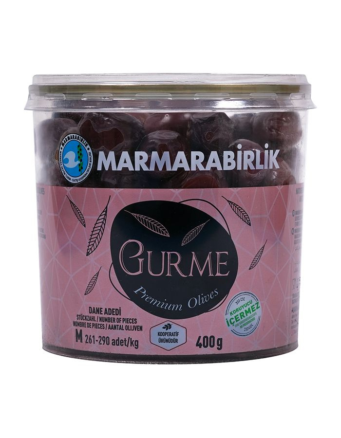 MARMARABIRLIK GURME M (261-290) Маслины вяленые с косточкой, 400 гр, Турция  #1