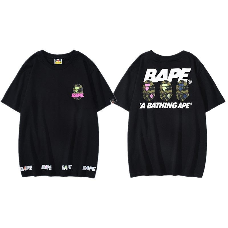 Футболка A BATHING APE, размер 46, цвет черный, Cotton - купить по ...
