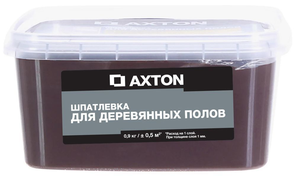 АКСТОН шпаклёвка для пола эспрессо (0,9кг) / AXTON шпатлёвка для деревянных полов эспрессо (0,9кг)  #1