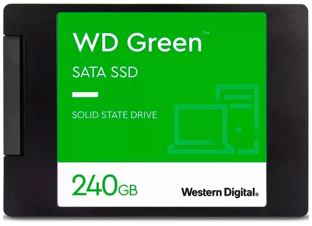 Western Digital 240 ГБ Внутренний SSD-диск 2.5 Green 240 Гб SATA III 3D-NAND TLC (WDS240G3G0A) (2.5 Green #1