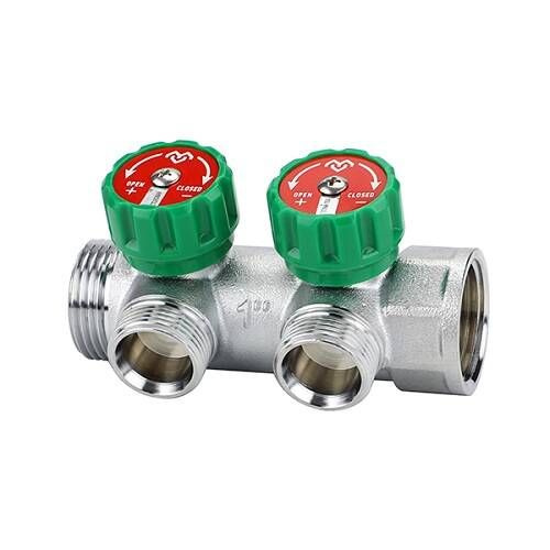 Коллектор регулирующий проходной Varmega VM146 - 1" (НР/ВР) на 2 ...