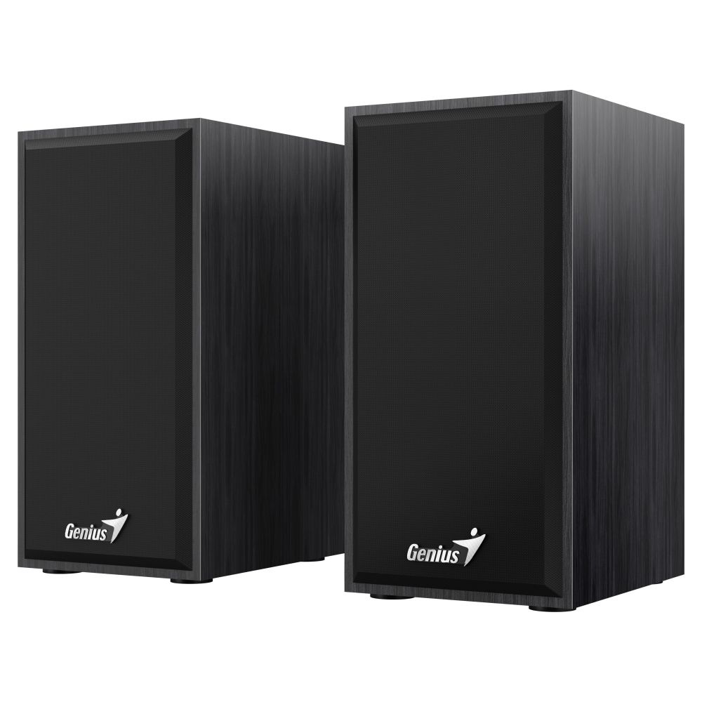 Колонки Genius SP-HF180, 2.0, 2 x 3W, USB-power, Black - купить с доставкой  по выгодным ценам в интернет-магазине OZON (249213004)