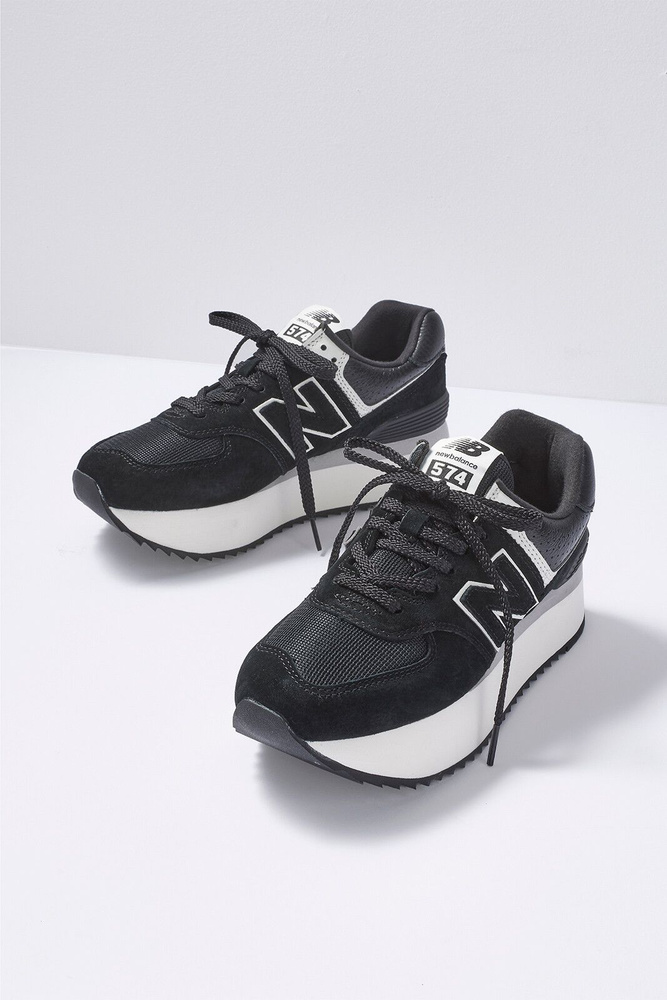 New balance 574 black monochrome on sale