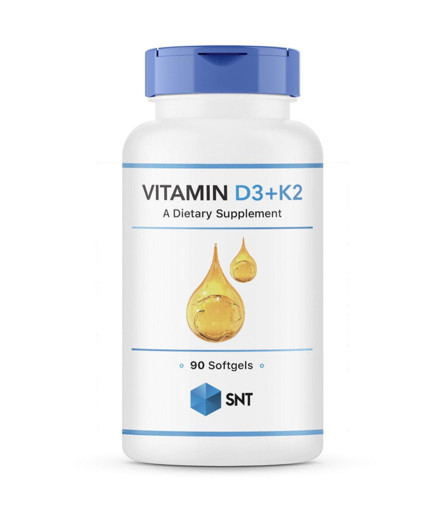 SNT, Vitamin D3 + K2, Витамин Д3/К2, 90 капсул - купить с доставкой по ...