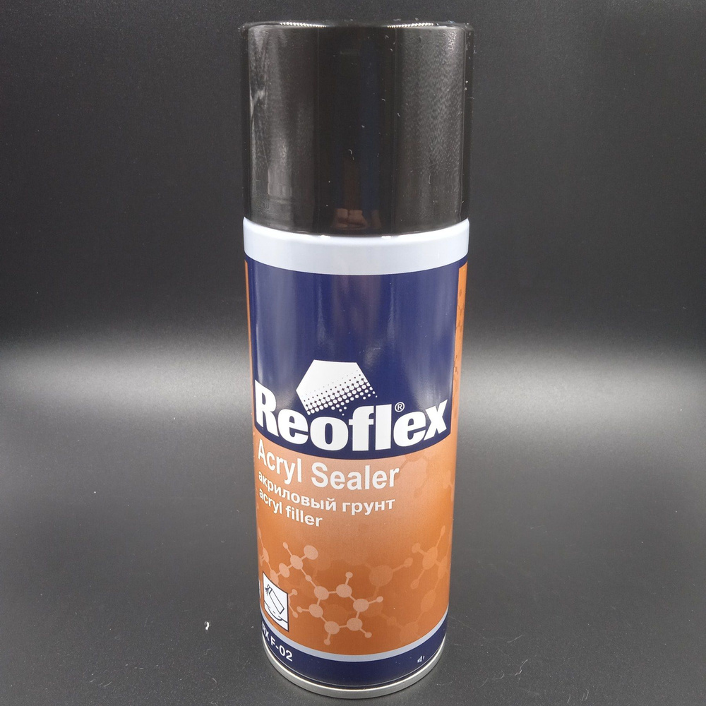 REOFLEX Acryl Sealer акриловый грунт черный аэрозоль 520 мл RX F-02 ...