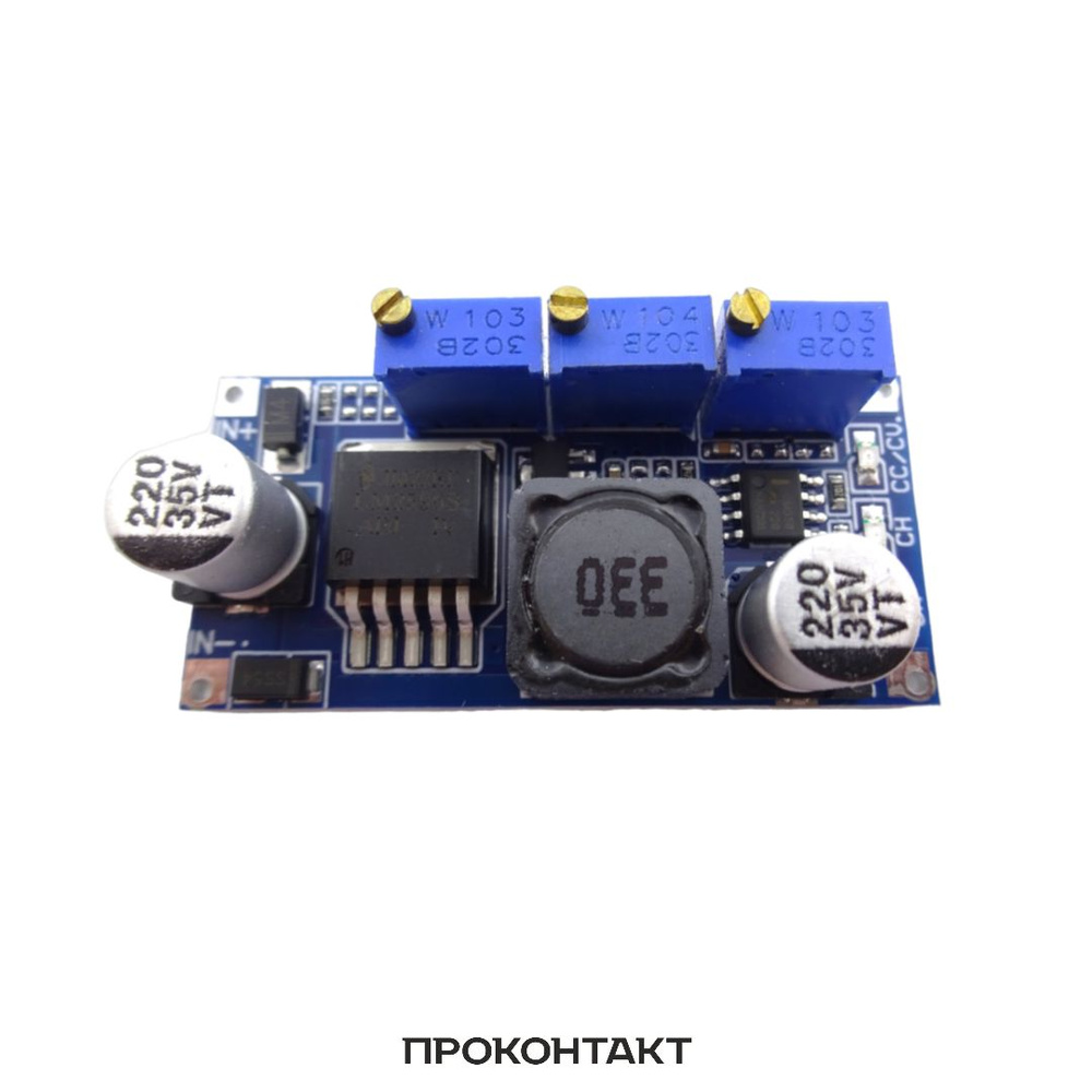 Понижающий DC-DC модуль LM2596 с контролем тока - купить с доставкой по ...