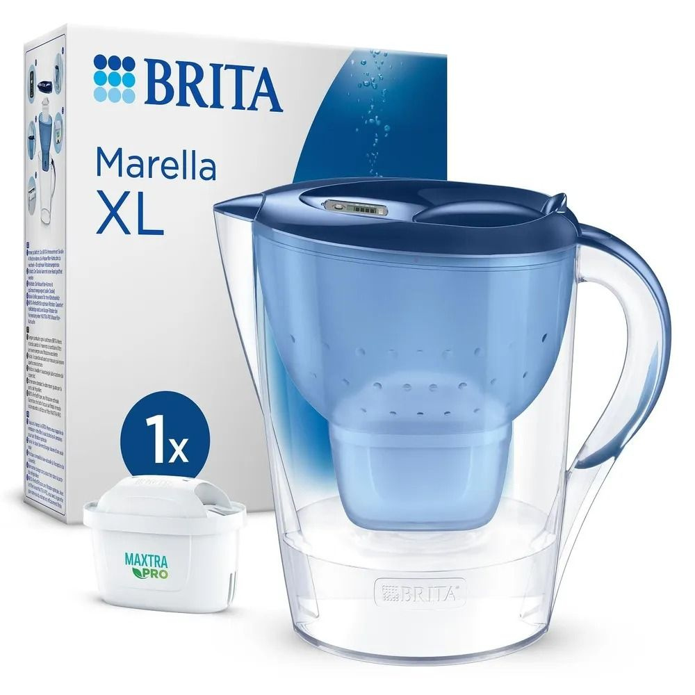 Кувшин с фильтром для воды BRITA Marella XL, 3,5 л с 1 сменным ...