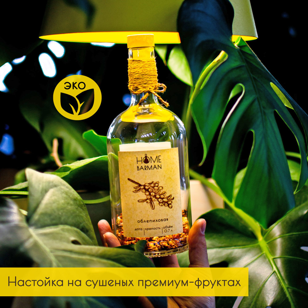 Облепиховая/набор для настойки на самогоне, водке, спирте/Home Barman