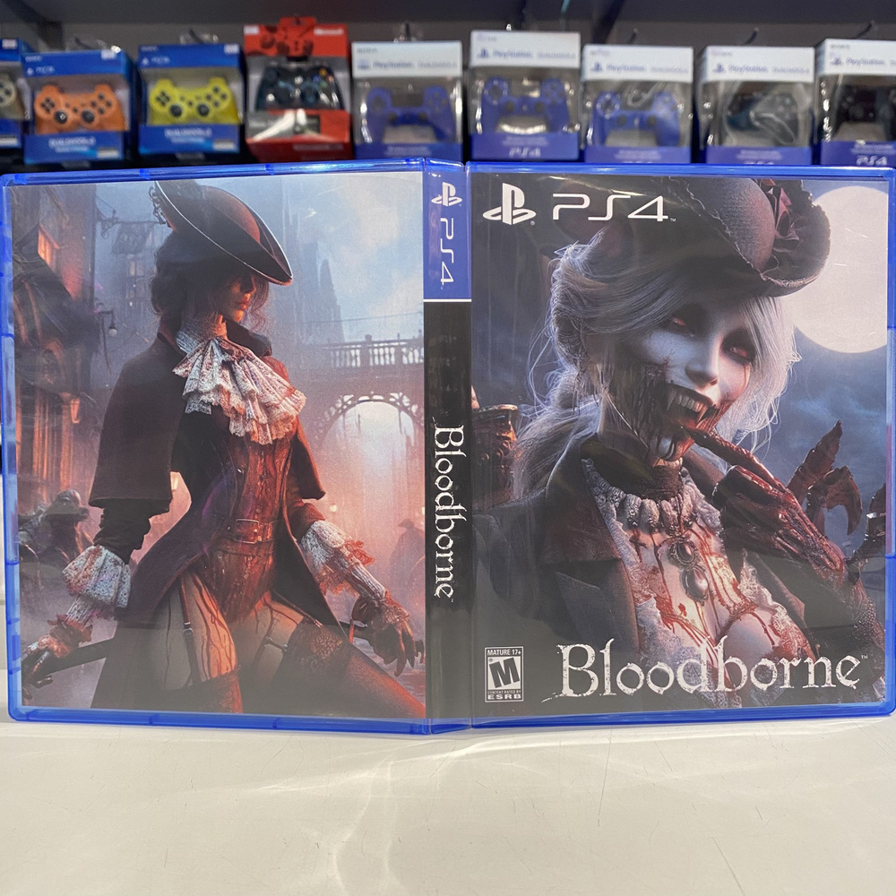 Игра "Bloodborne" PS4 - Кастомная обложка для диска #1