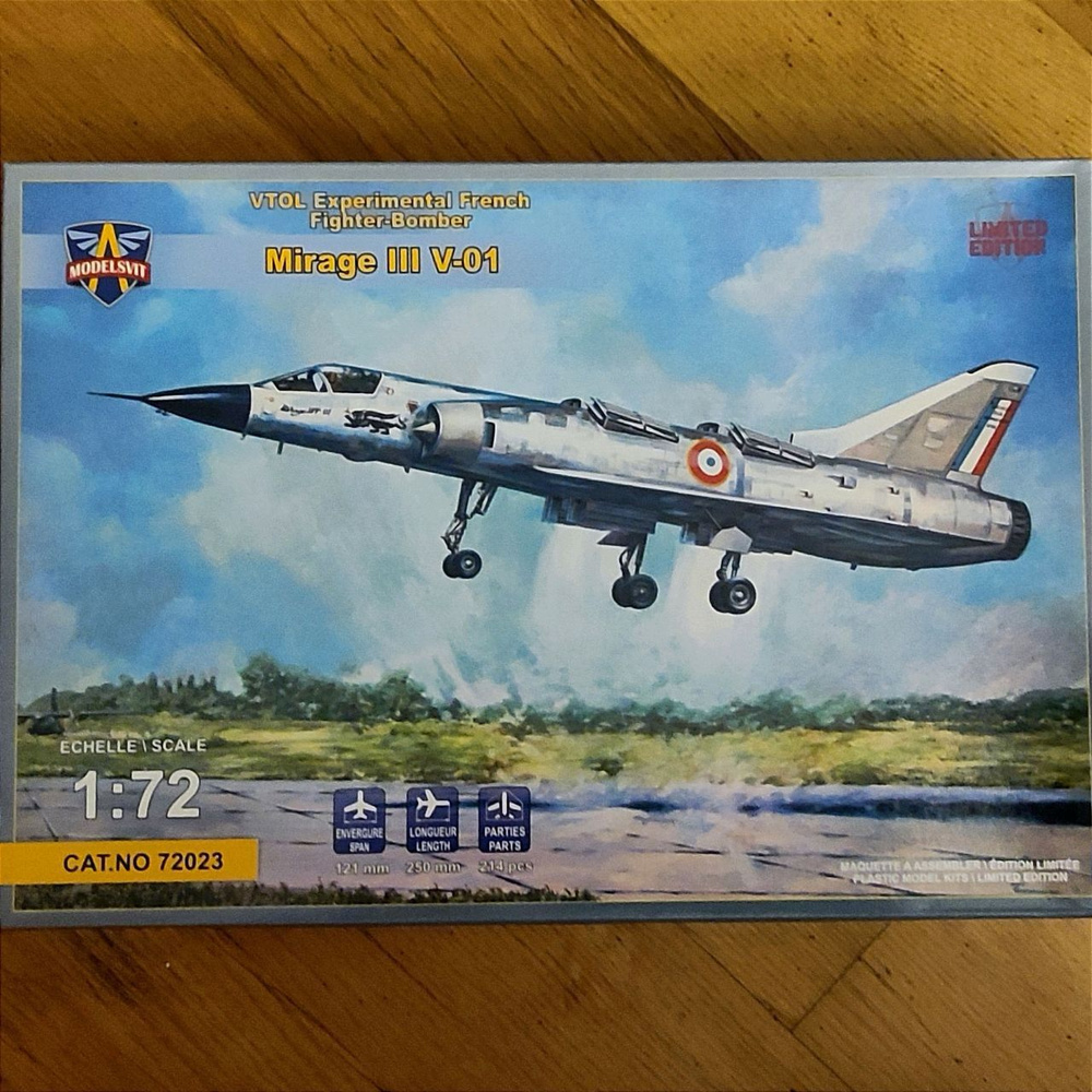 Modelsvit 1⁄72 Mirage 1/72 Modelsvit ミラージュIII V-01 垂直離着陸