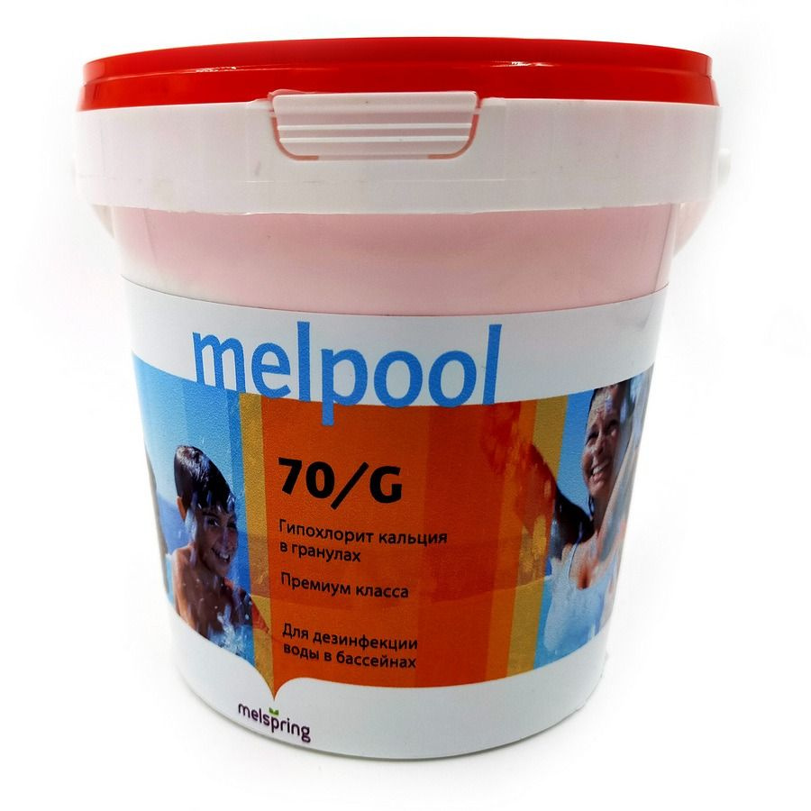 Гипохлорит кальция Melspring 70/G, 1 кг, гранулы, быстрорастворимый ...