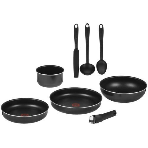 Набор посуды Tefal Ingenio Black 5 04193850 антипригарное, предметов в комплекте - 8 шт  #1