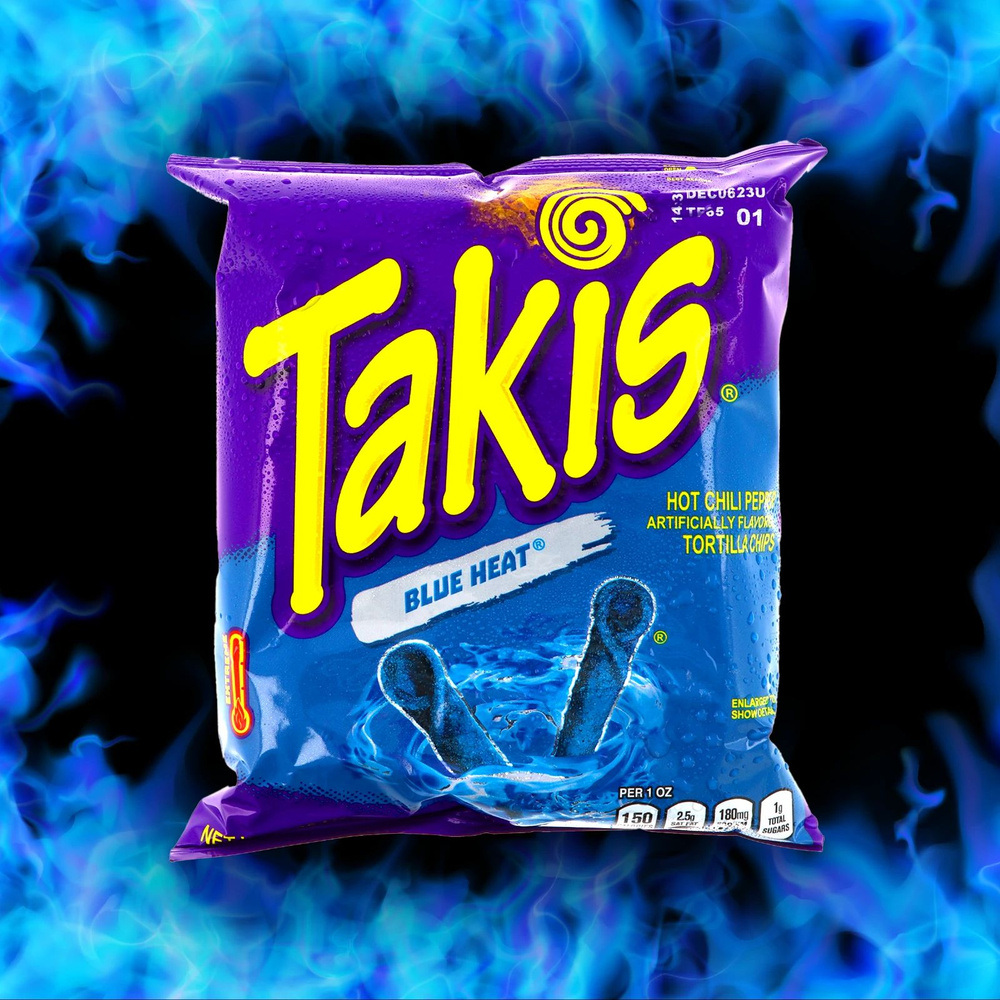 Кукурузные чипсы Takis Blue Heat, 28 гр #1